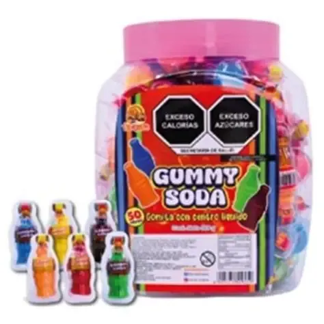 GUMMY SODA ESTUCHE CON 50