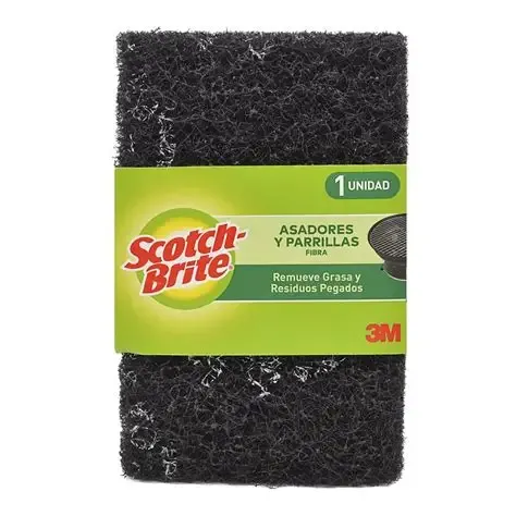 FIBRA NEGRA LA PARRILA, SCOTCH BRITE, CON 6