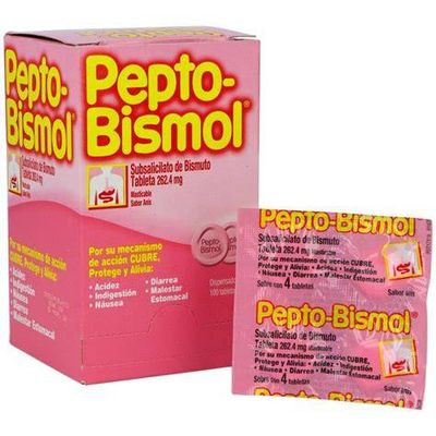 PEPTO BISMOL TABLETAS, CAJA C/100 PZS
