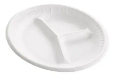 PLATO TERMICO #8, REDONDO, CON DIVISION, BOLSA CON 20, CON 6 BOLSAS