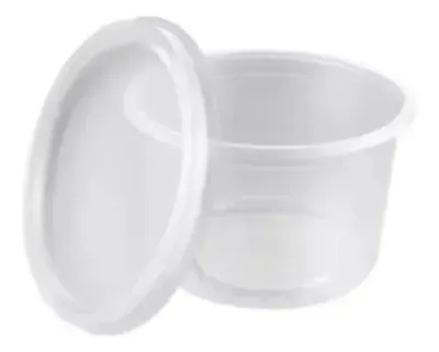 VASO DE PLASTICO DE 1/2LT, CON 25, CON TAPA