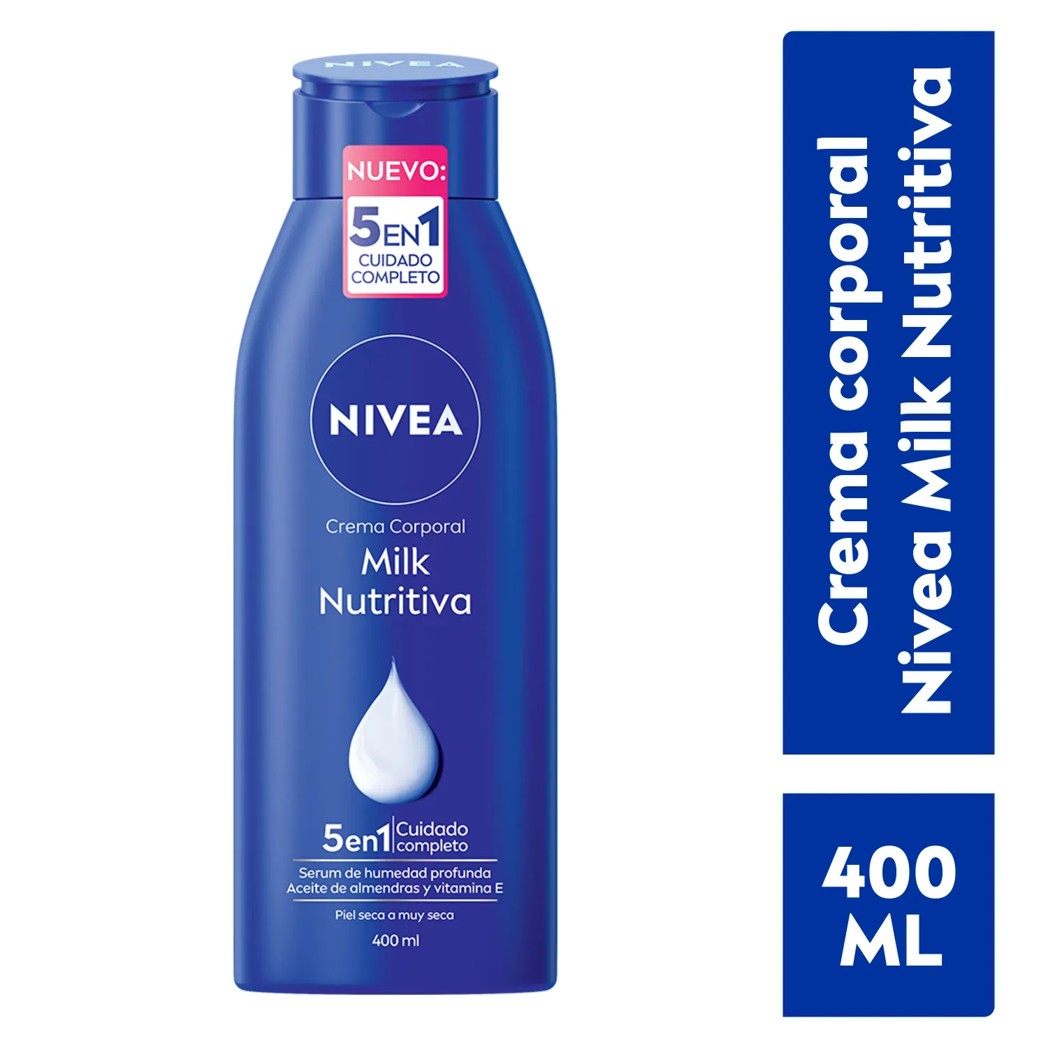 CREMA CORPORAL NIVEA MILK 400ML, SURTIDAS, CON 3