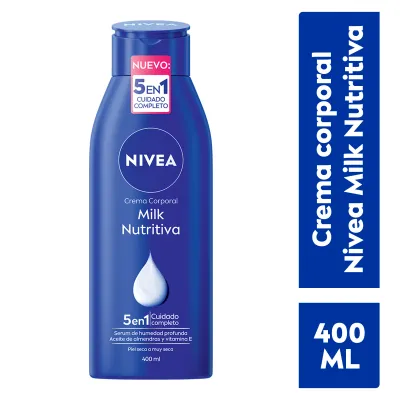 CREMA CORPORAL NIVEA MILK 400ML, SURTIDAS, CON 3