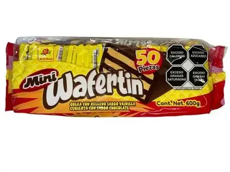 CHOCOLATE WAFERTIN MINI CON 50