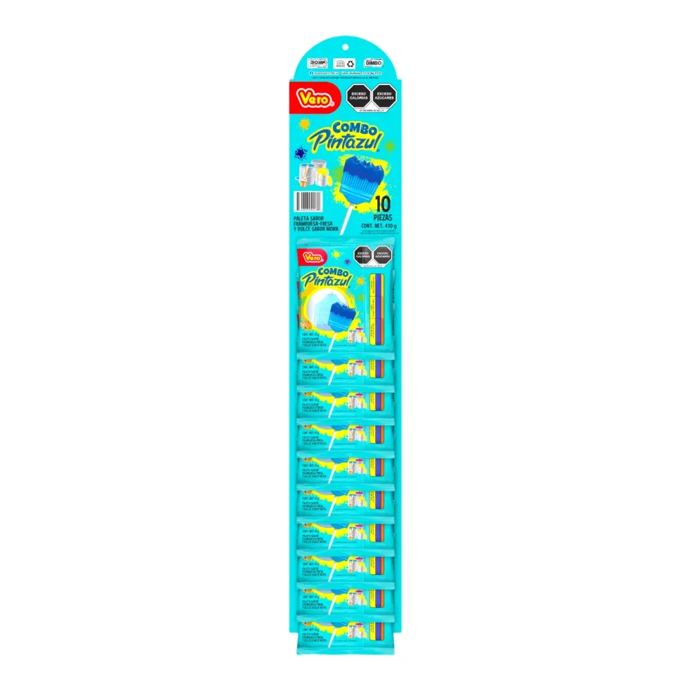 PALETA COMBO VERO, TIRA CON 10