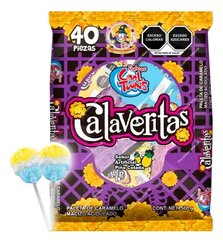 PALETA COOL TOONS CALAVERITAS, CON 40