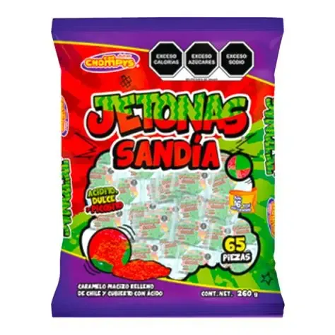 JETONAS, CARAMELOS CHOMPYS, CON 65