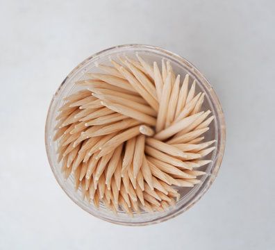 PICADIENTES, CON 10 BOTES CHICOS, DECORADOS