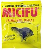 MICIFU VENENO PARA RATONES 50 GRS, CON 3