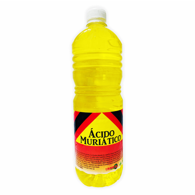 ACIDO MURIATICO 1LT APROX, CON 3 LTS