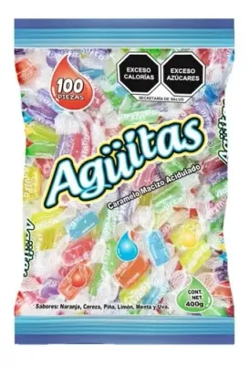 CARAMELO AGUITAS ACIDITO, CON 100 PZS