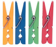 BROCHE PARA ROPA DE PLASTICO, BOLSA CON 36