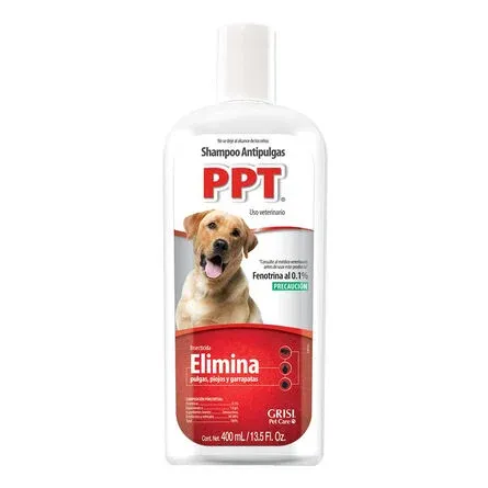 SHAMPOO PERRO CONSENTIDO PPT ANTIPULGAS 400ML, MAXIMO PODER, C/1