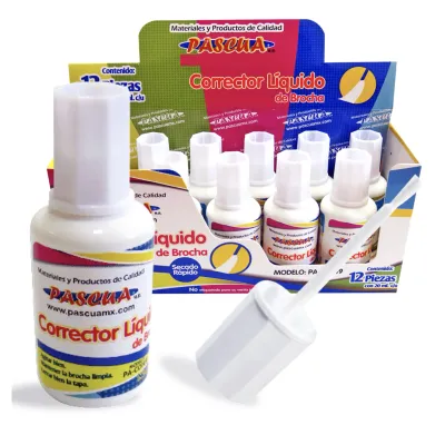 CORRECTOR LIQUIDO 10ML PASCUA CON 12
