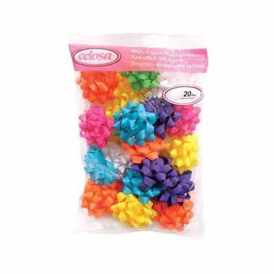 MOÑO ESTRELLA, BOLSA, COLORES SURTIDOS