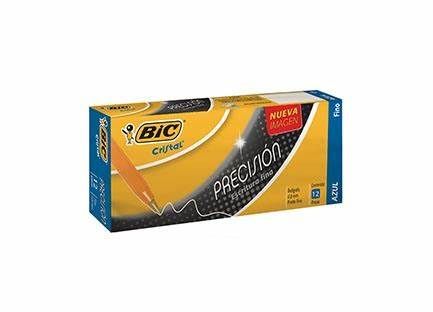 BOLIGRAFO BIC, PUNTO FINO, CAJA CON 12