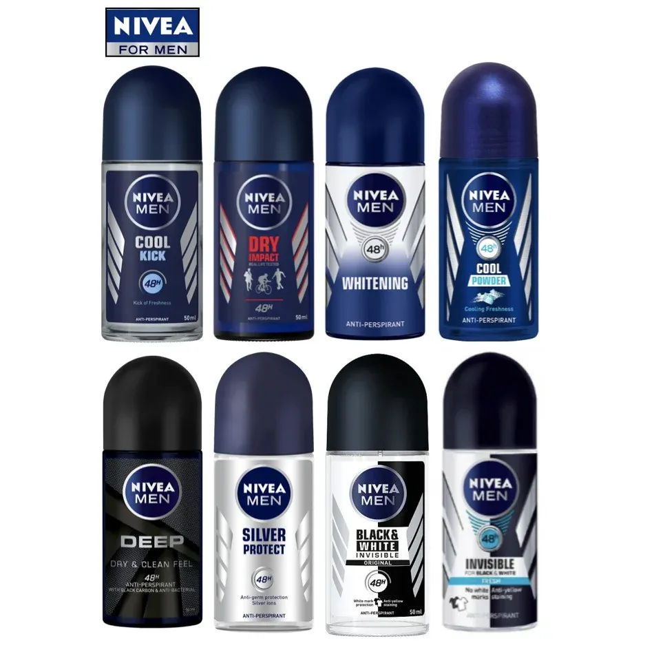 DESODORANTE ANTITRANSPIRANTE NIVEA 50 ML, ROLL-ON, SURTIDOS, CON 6