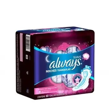 TOALLA ALWAYS NOCTURNA, C/A, FSA, C/22+8, SUAVE