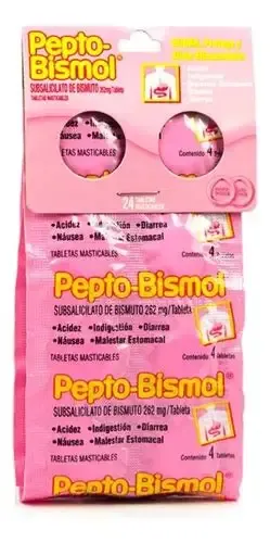PEPTO BISMOL TABLETAS
