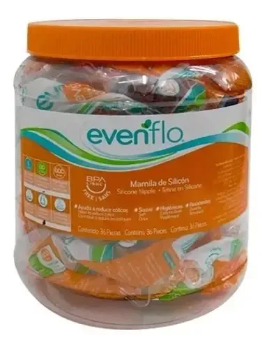 MAMILA EVENFLO INDIVIDUAL, CON 36, VITROLERO