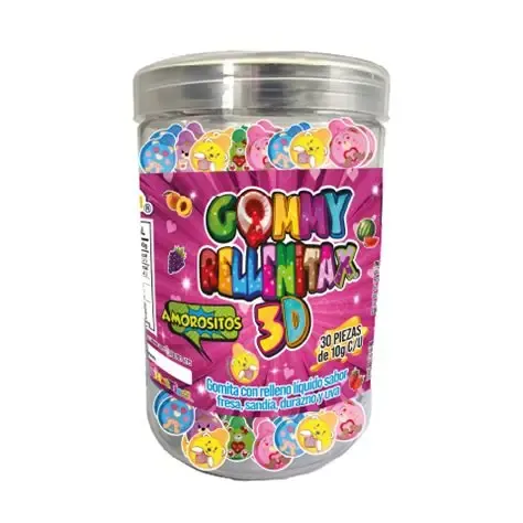 GUMMY AMORCITOS RELLENAS, CON 30