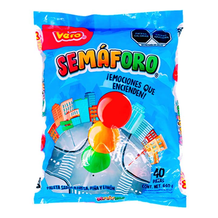 PALETA SEMAFORO VERO CON 40