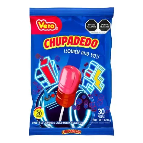 PALETA CHUPADEDO VERO CON 30