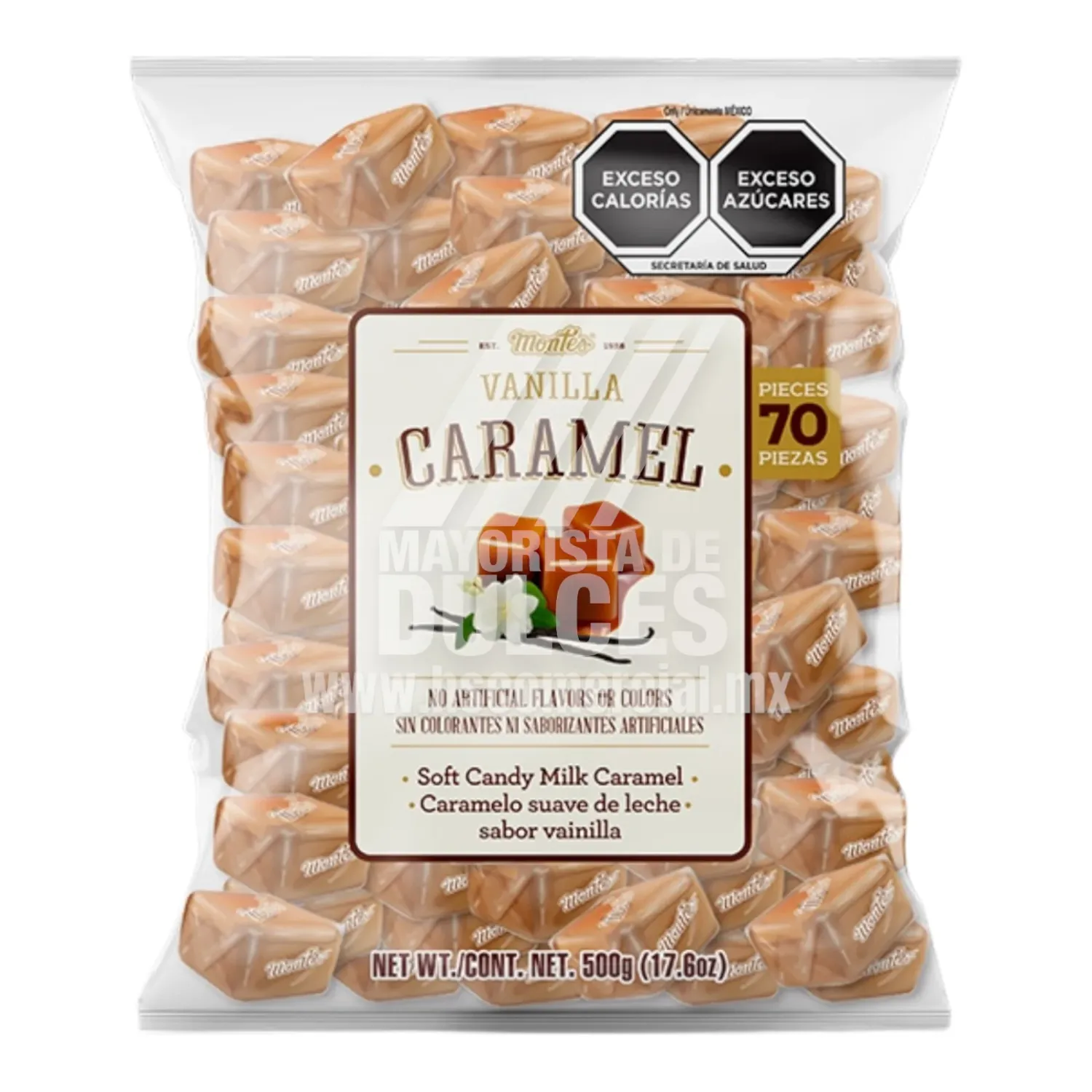 VANILLA CARAMEL MONTES, CON 500GR