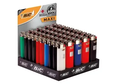 ENCENDEDOR BIC MAXI, CAJA CON 50