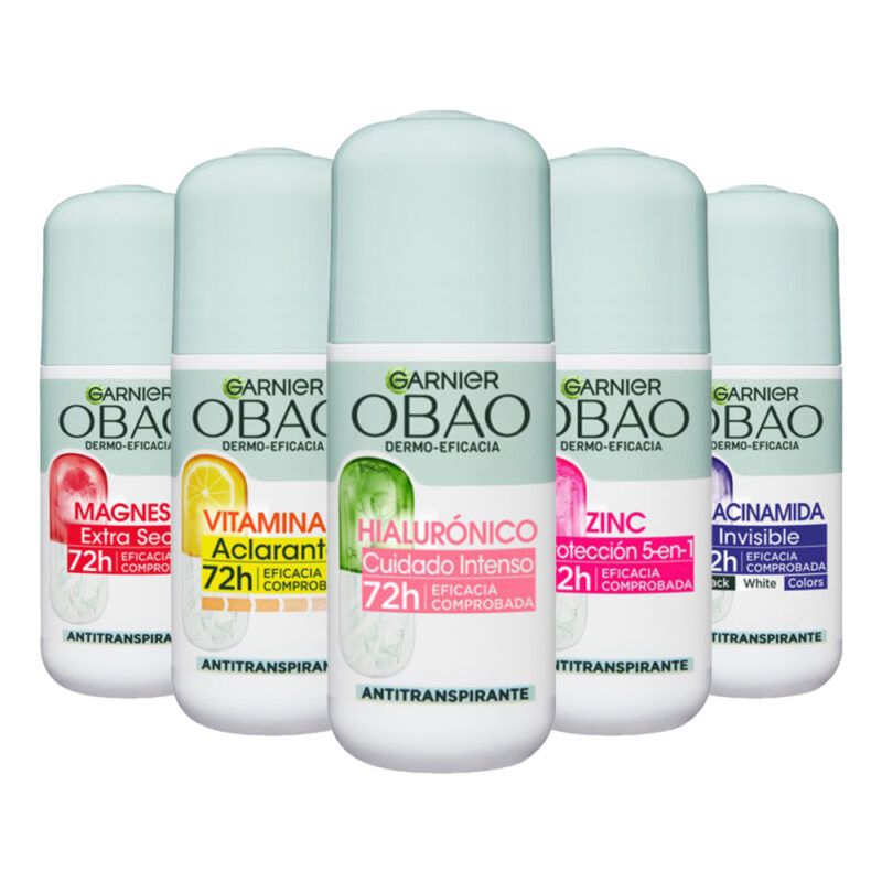 DESODORANTE OBAO ROLLON 65 GR, MUJER, SURTIDOS, GARNIER