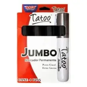 MARCADOR PERMANENTE JUMBO, CON 4