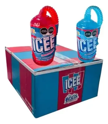 BOLI TANQUECITO ICEE, SABOR MORA Y CEREZA, CON 180ML, CAJA CON 30