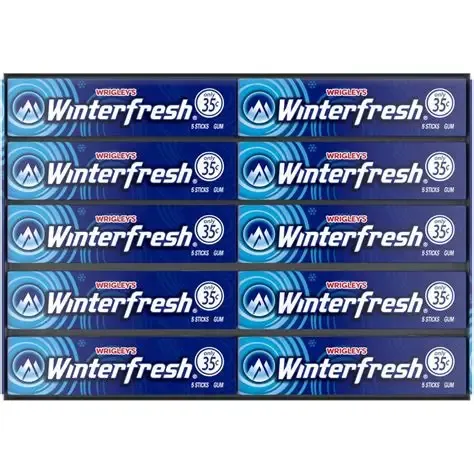 CHICLE WINTERFRESH, TIPO AMERICANO, CON 20