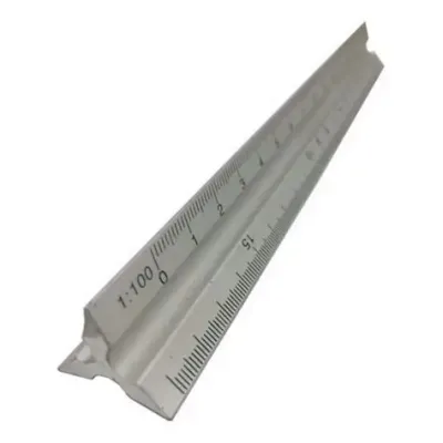 ESCALIMETRO METALICO 30CM, CON 3