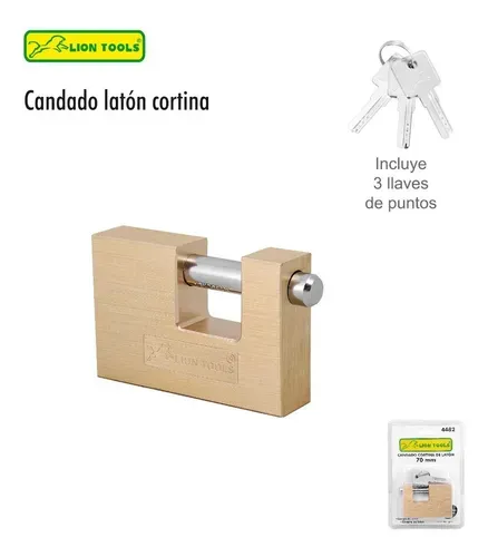 CANDADO DE CORTINA GRANDE 70MM