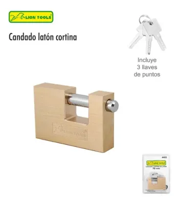 CANDADO DE CORTINA GRANDE 70MM