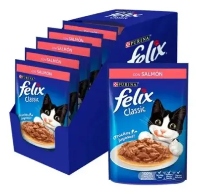 FELIX ALIMENTO HUMEDO PARA GATO, SOBRE CON 85GR, SABORES SURTIDOS