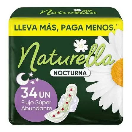 TOALLA NATURELLA, C/34 INDIV. FSA NOCT. C/A