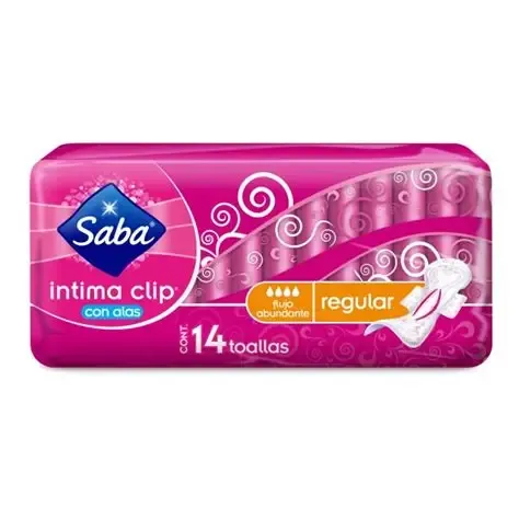 TOALLA SABA INTIMA CLIP C/A C/10 (14 B)