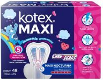 TOALLA KOTEX MAXI NOCTURNA, CON 48
