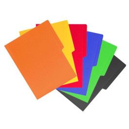 FOLDER CARPETA DE COLOR FOSFORESCENTE, CON 25