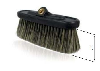 SPAZZOLA FISSA CAR-WASH CON SETOLE SINTETICHE 90 MM