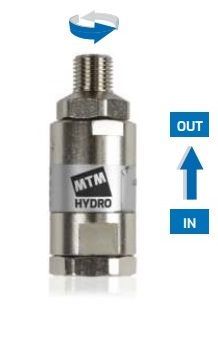 GIUNTO GIREVOLE DRITTO 1/4”F - 3/8”M