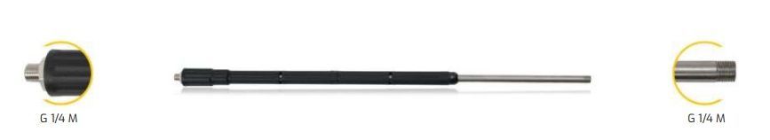 LANCIA PER SPAZZOLA MT6 (INOX) 950 mm
