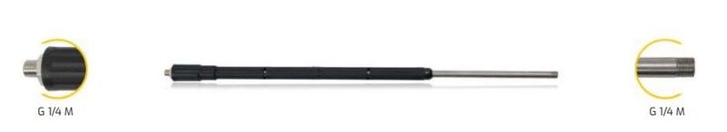 LANCIA PER SPAZZOLA MT6 (INOX) 950 mm