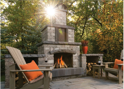 Barkman Quarry Stone Fire Place