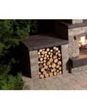 Barkman Quarry Stone Fire Place Wood Storage Box