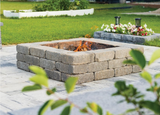 Barkman Quarry Stone Square Fire Pit Kit