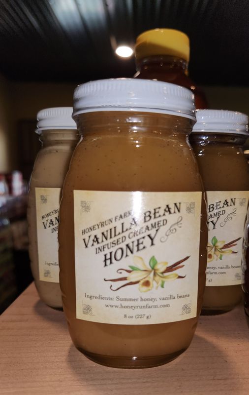 8 oz Vanilla Bean Infused Cream Honey