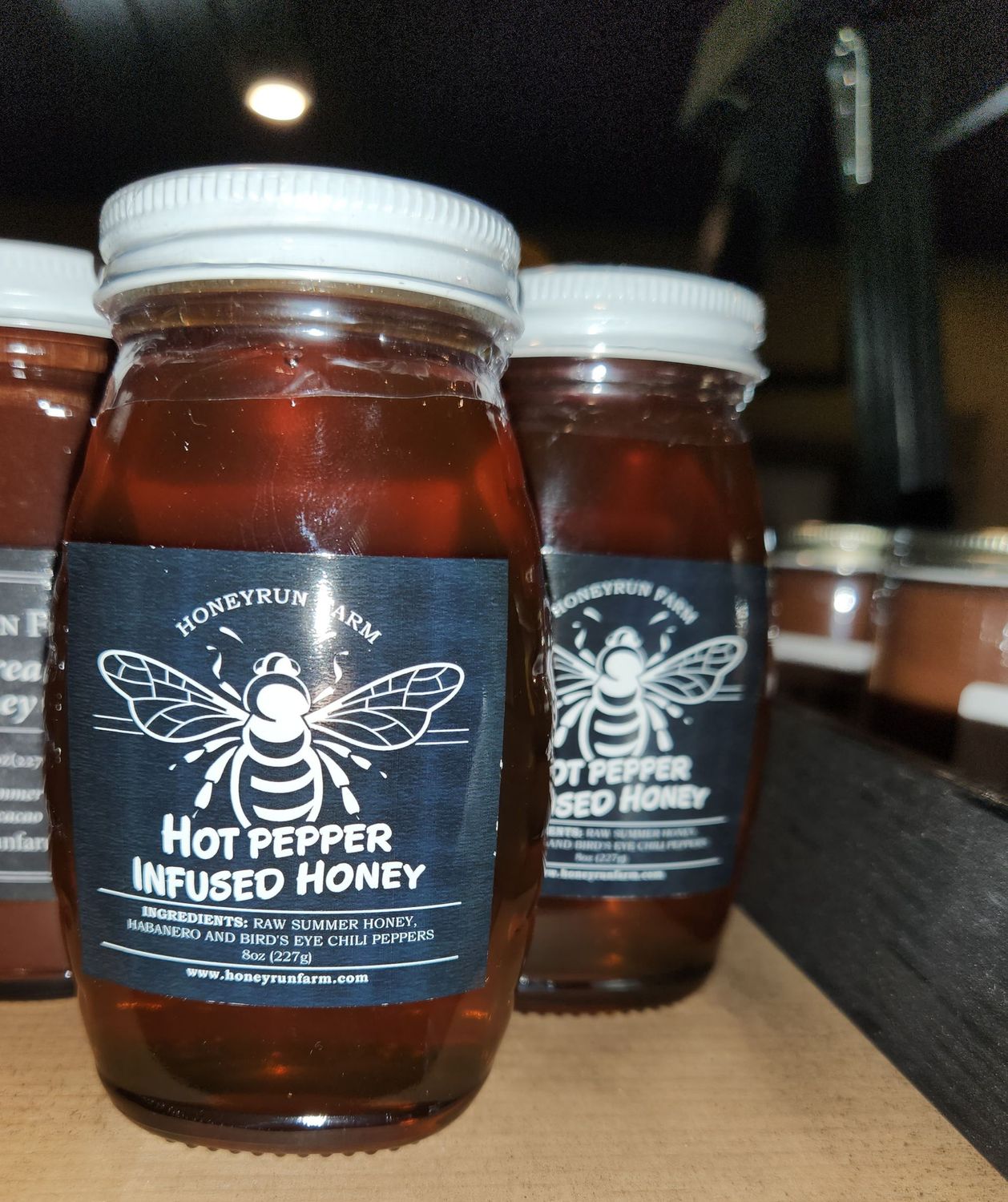 8 oz Hot Pepper Infused Honey